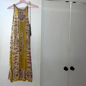 Silk dress from India beautiful beaded and mirror detailing throughout